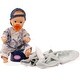 preview thumbnail 1 of 3, Gotz Little Aquini Boy Drink & Wet Bath Doll 12" baby doll