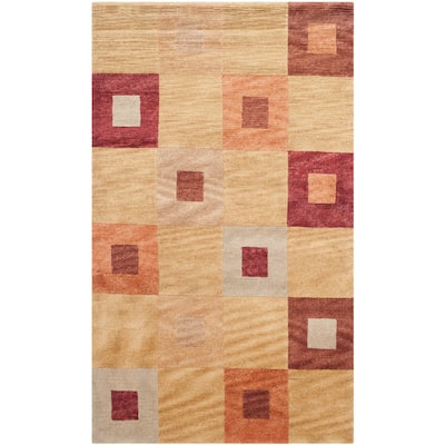 SAFAVIEH Couture Hand-knotted Tibetan Takayo Modern Wool Rug