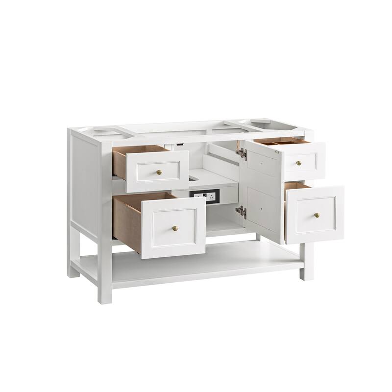 James Martin Vanities Breckenridge 48" Single Vanity, Bright White