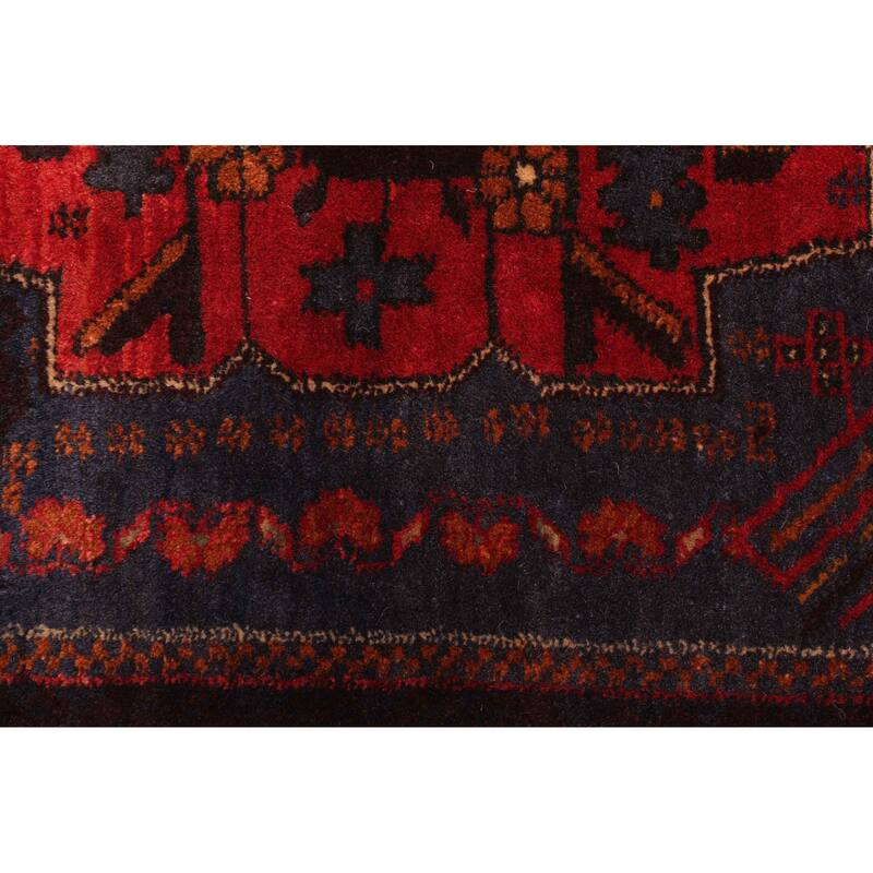 ECARPETGALLERY Hand-knotted Teimani Dark Navy Wool Rug - 2'9 x 4'1