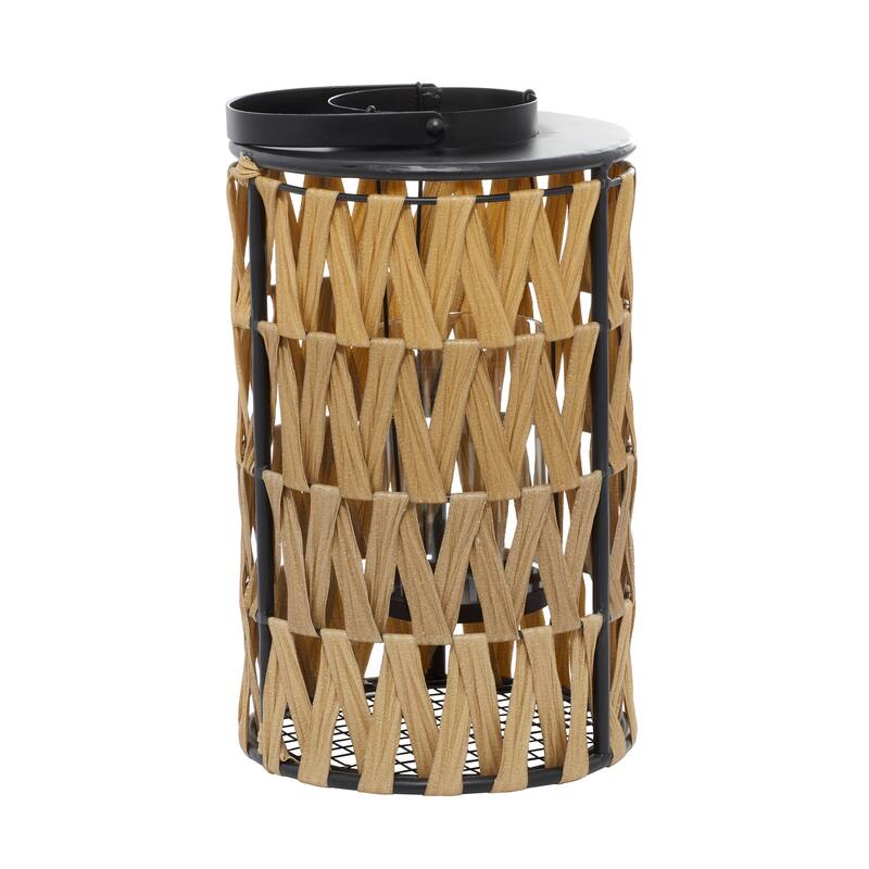 Natural Brown Open Weave Seagrass Bohemian Vase Collection