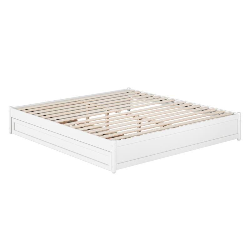 Barcelona Panel Platform Bed with Twin XL Trundle