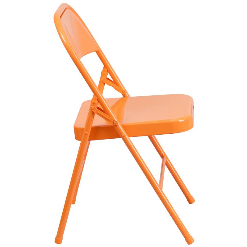 4 Pack Triple Braced & Double Hinged Folding Chair