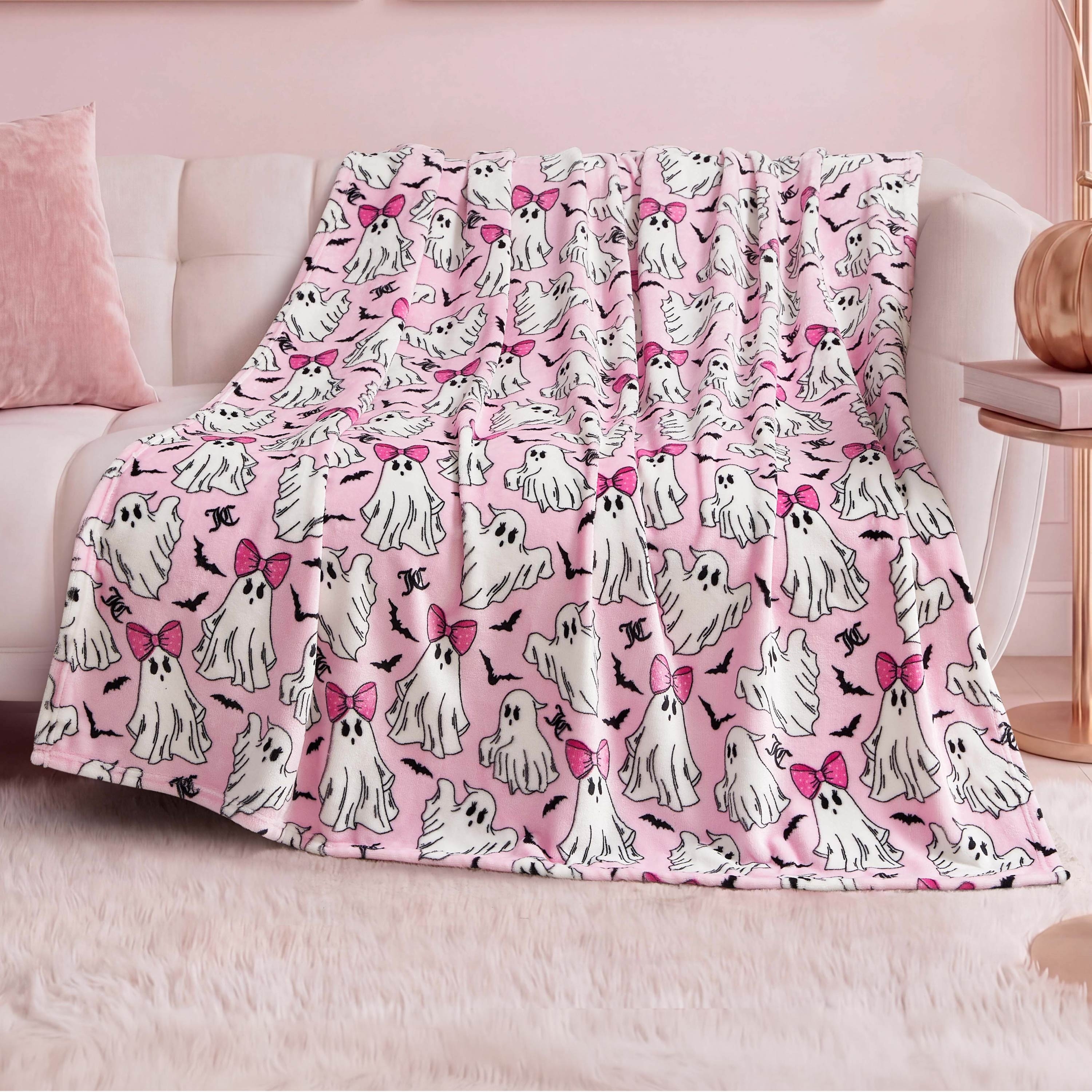 Juicy Couture Halloween 50 x 60 Plush Throw Blankets