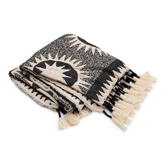 Soleil Woven Throw Blanket with Tassels by Jungalow