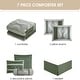 preview thumbnail 64 of 81, Nanshing Daniella 7-Piece Modern Geometric Comforter Set