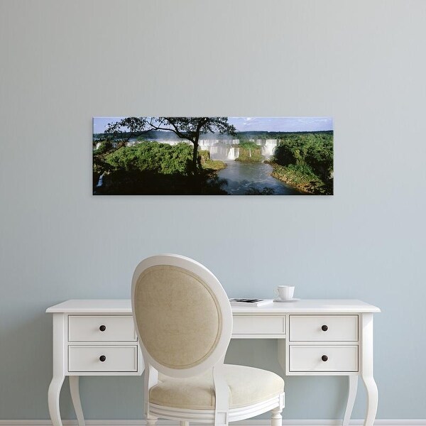 Easy Art Prints Panoramic Images's 'Iguacu Falls, Iguacu National Park, Brazil' Premium Canvas Art