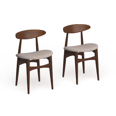 Carson Carrington Haapajarvi Mid-century Modern Medium Oak Dining Chair (Set of 2)