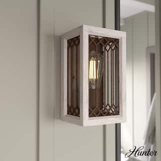 Hunter Chevron 1-Light Wall Sconce - Hallway, Bedroom, Bath - Farmhouse, Transitional, Rustic