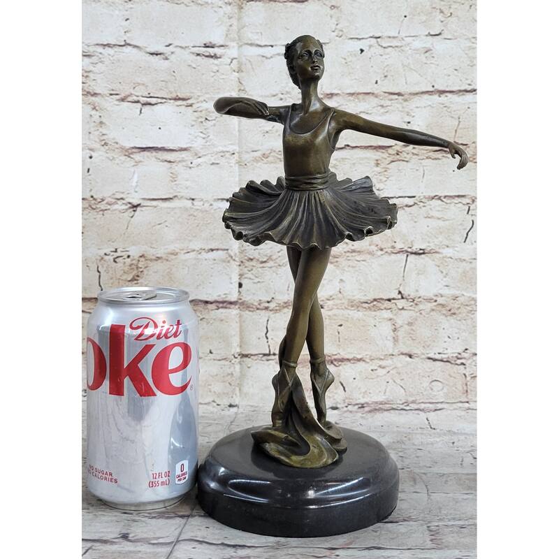 Young Girl Ballerina Ballet Dancer Child Bronze Metal Sculpture Statue Original Milo