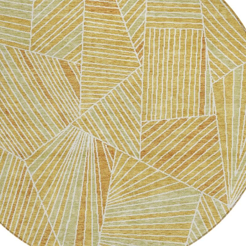 HomeRoots Geometric Transitional Rectangle Outdoor Rug