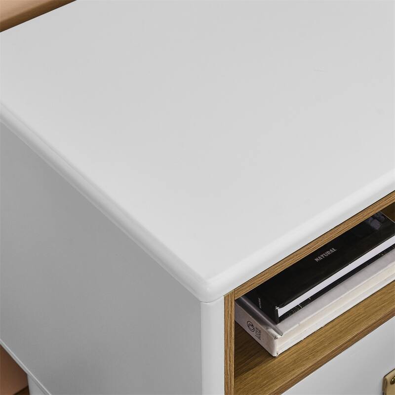 Modern Woode Bedside Table with Drawer and Legs