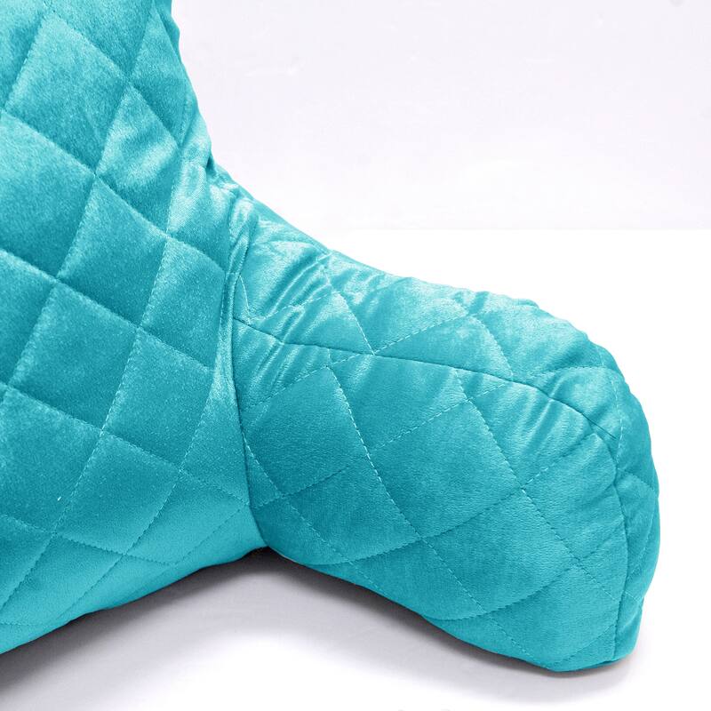 Velvet Do-It-Yourself Bedrest Reading Pillow Cover and Filling