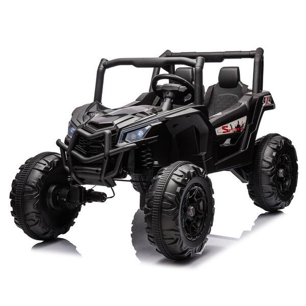 slide 2 of 77, Kids 24V UTV Ride-On, 4 Motors, Remote Control, Music Playback, Ages 3-8, 4x4 Drive