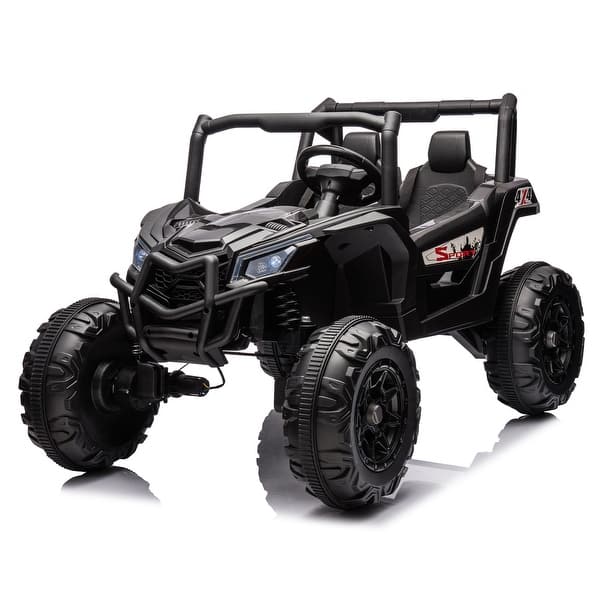 slide 2 of 77, XXL 24V UTV Ride-On Car for Kids, Dual Seat, 4x4 Drive, Bluetooth, Music Playback, Remote Control, LED Lights 鈥