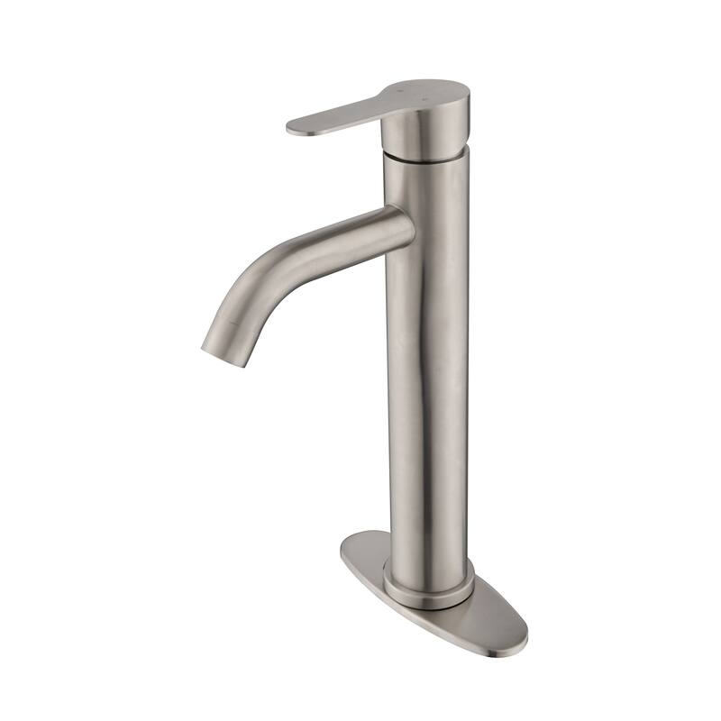 Modern Single Handle Bathroom Sink Faucet with Controls for Water Flow Speed and Temperature, Easy Clean