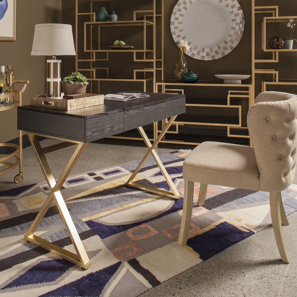 OSP Home Furnishings Andrea Powered Home Office Desk