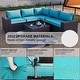 preview thumbnail 84 of 125, Kullavik 13 Pieces Outdoor Patio Furniture Set with Fire Pit Table w/ Wide Armrests