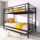 preview thumbnail 7 of 7, CPC Certified Twin Over Twin Bunk Bed with Trundle, Heavy Duty, No Box Spring Needed