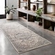 preview thumbnail 30 of 28, Alexander Home Josefina Floral & Medallion Traditional Area Rug 2'8" x 10'6" - NATURAL / LT. GREY