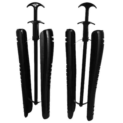 Household Black Hard Boots Shoes Stand Holder Support 40cm Length