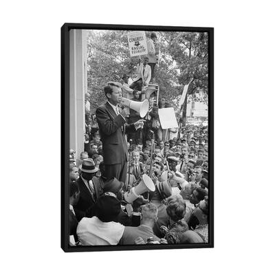 iCanvas "Robert F Kennedy" by Warren K. Leffler Framed Canvas Print
