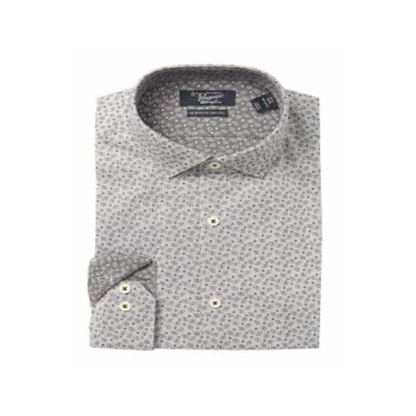 Original Penguin Men's Heritage Slim Fit Comfort Stretch Geo Dobby