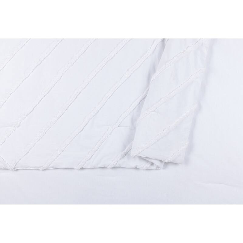 Laurel & Mayfair Chenille Chevron Comforter Set - Full - Queen