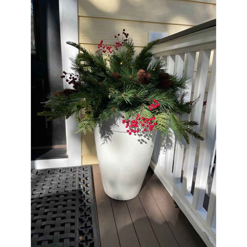 Plymouth Urn Filler with Dual Color Lights - Battery Operated - 30"