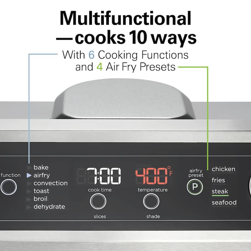 Hamilton Beach 6 Slice Digital Air Fryer Toaster Oven Bed Bath