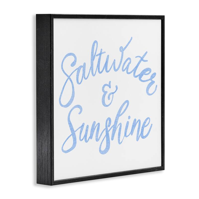 Stupell Minimal Saltwater & Sunshine Framed Giclee Art Design By SunDance Group