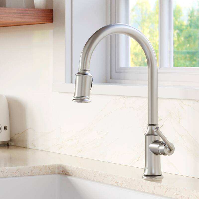 Karran Auburn One-Handle Pull Down Dual Function Sprayer Kitchen Faucet