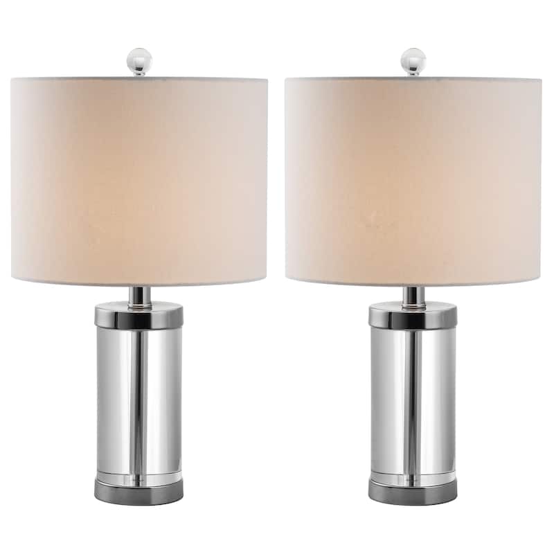 SAFAVIEH Lighting Cristine 21-inch Crystal Table Lamp (Set of 2) - 11"x11"x20" - 11Wx11Dx20H