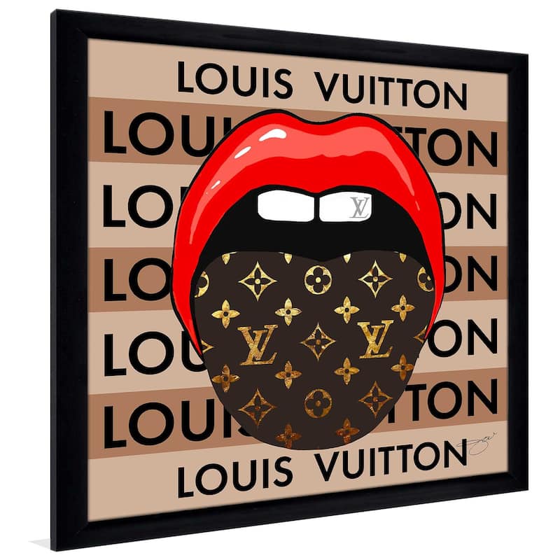 "Louis Vuitton Tongue" by Jodi Print on Acrylic