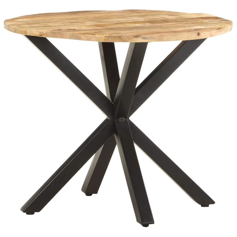 vidaXL Side Table 26.8"x26.8"x22" Solid Mango Wood - 26.8" x 26.8" x 22"