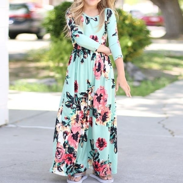 girls long maxi dress