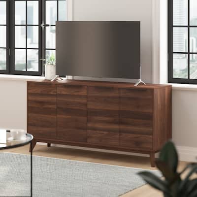 60" Buffet Cabinet with 4 Soft Close Doors and Adjustable Shelves