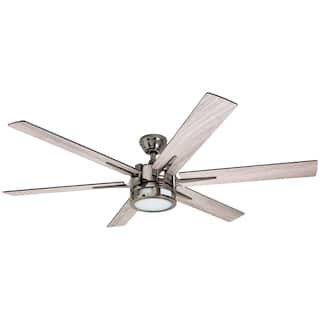 Honeywell Kaliza Modern Gun Metal Indoor Ceiling Fan with Light & Remote Control