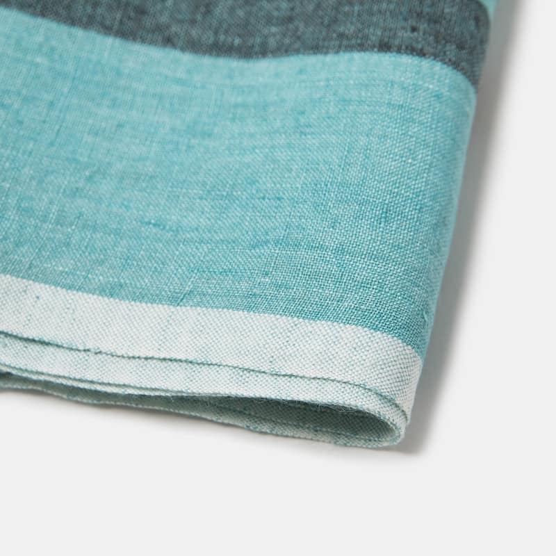 Caravan Laundered Linen Towels - Set of 2 - Pink/Lime - 20" x 30"