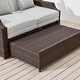 preview thumbnail 10 of 13, Ove Decors Sunnybrook I Daybed Dark Brown Wicker