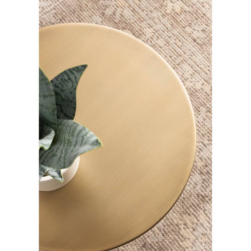 Kate and Laurel Tira Round Metal Side Table - 14x14x24