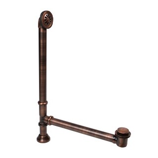 SinkSense 1.5" Pop-Up Bathtub Drain and Overflow Kit in Antique Copper