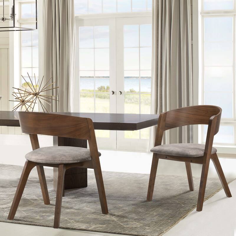 Venus Jackie Wood and Marble Round 5 Piece Dining Set