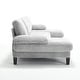 preview thumbnail 5 of 8, Homy Casa U-Shaped Velvet Sectional Sofa with Double Chaise, Pocket Spring Cushions and Armrest Pockets for Living Room