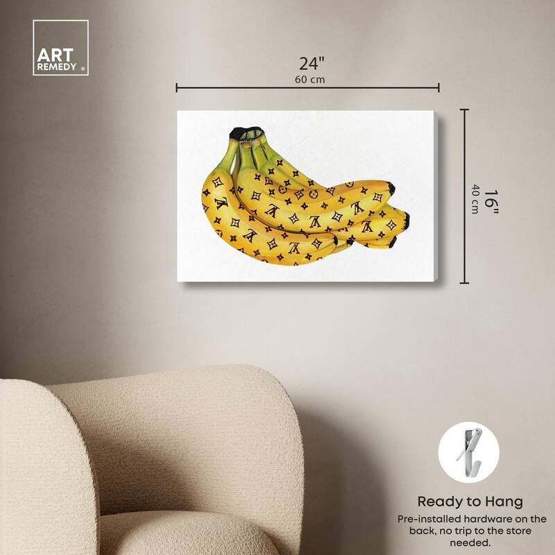 Fashion Bananas III Canvas by Art Remedy, Gallery Wrapped