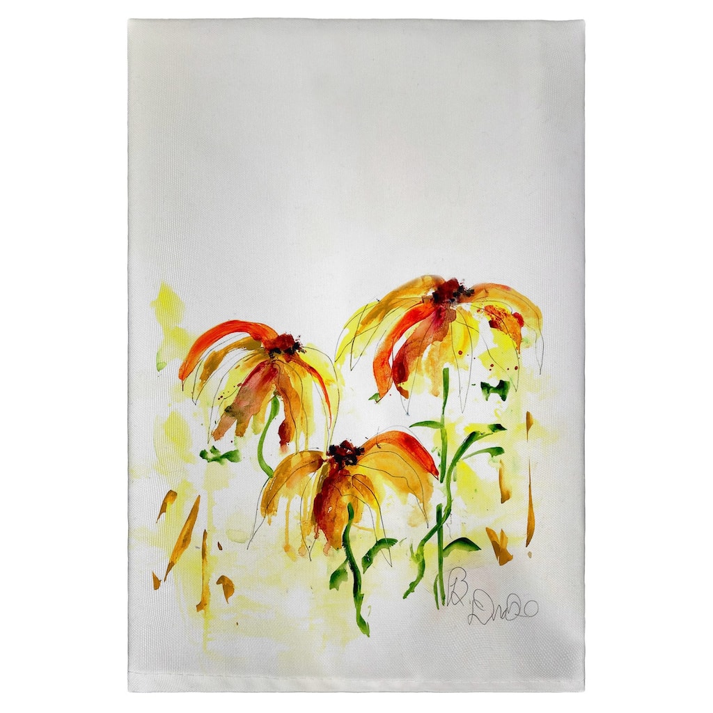 Yellow Flowers Guest Towel - 20x20