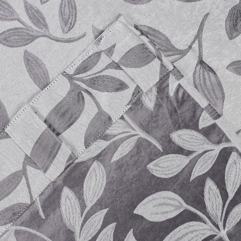 Superior Leaves Machine Washable Room Darkening Curtains with Back Tabs, Set of 2