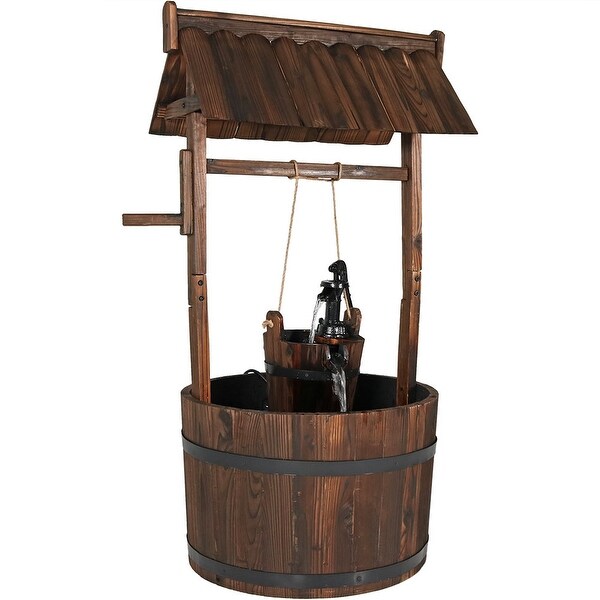 Shop Sunnydaze Old-Fashioned Wishing Well Outdoor Water Fountain, 45 ...