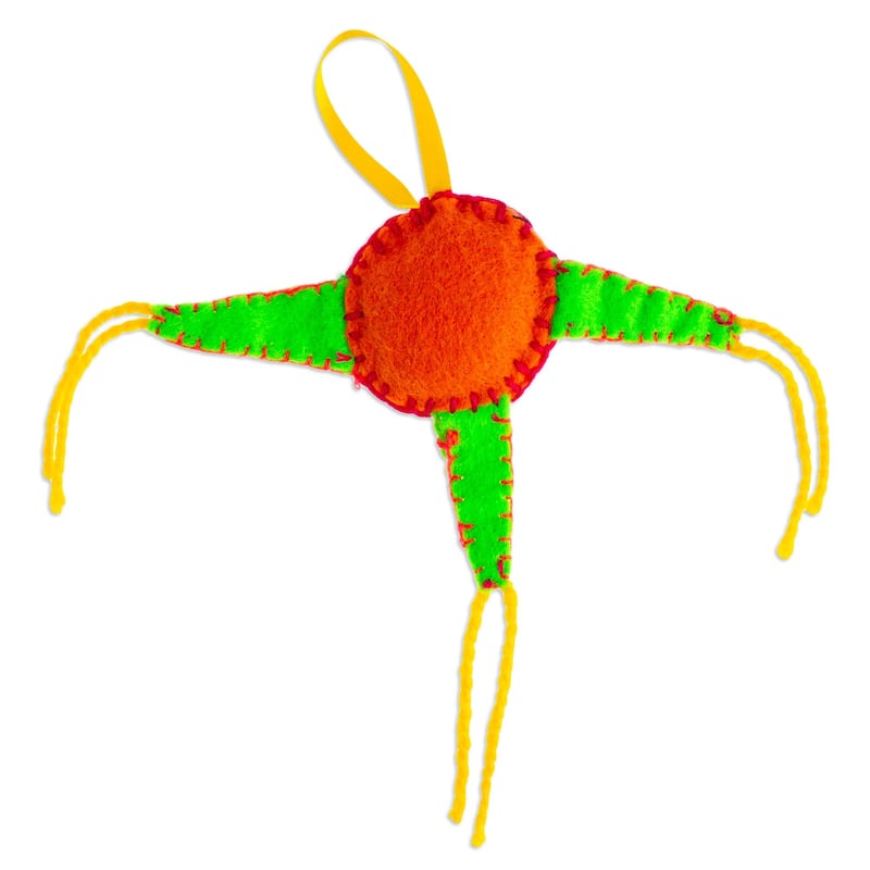 Novica Handmade Holiday Pinata Felt Ornament