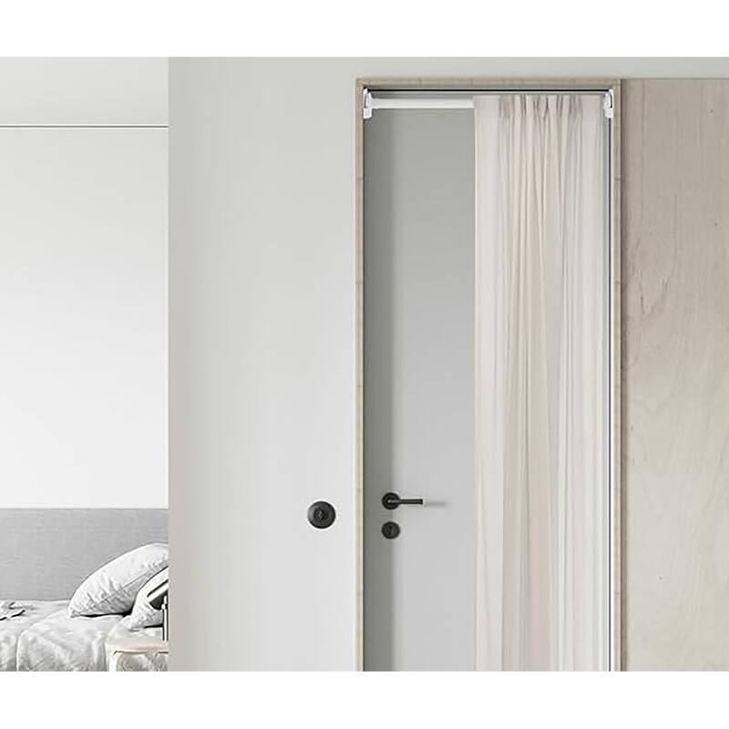 3156'' White Adjustable Spring Shower Curtain Rods Bed Bath & Beyond